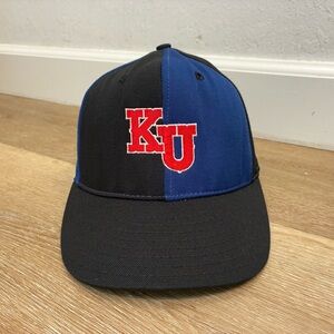 Vintage Kansas Jayhawks KU Pro Line Cap Made USA 6 1/2 NCAA 90